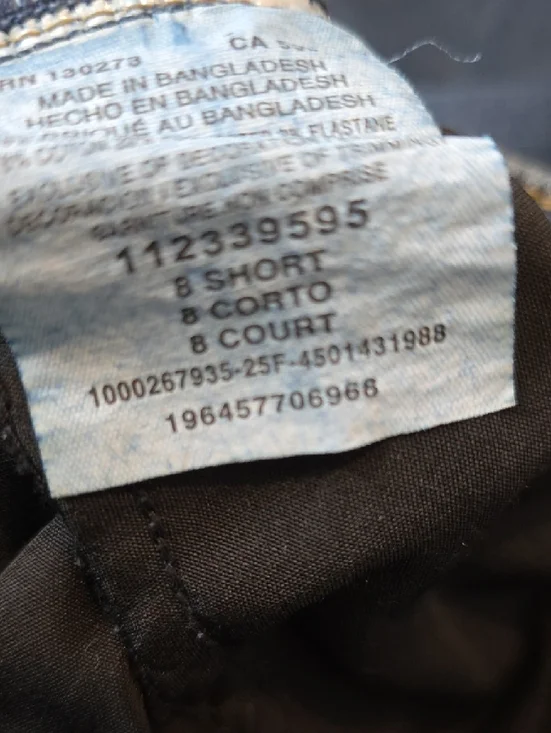 Lee Women's Dark Blue Jeans Elastic Lined Waist Size 8 Short - Picture 4 of 5